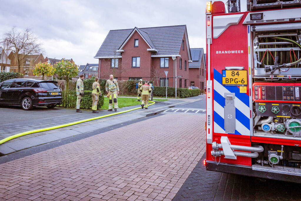 Brand in ondergrondse vuilcontainer