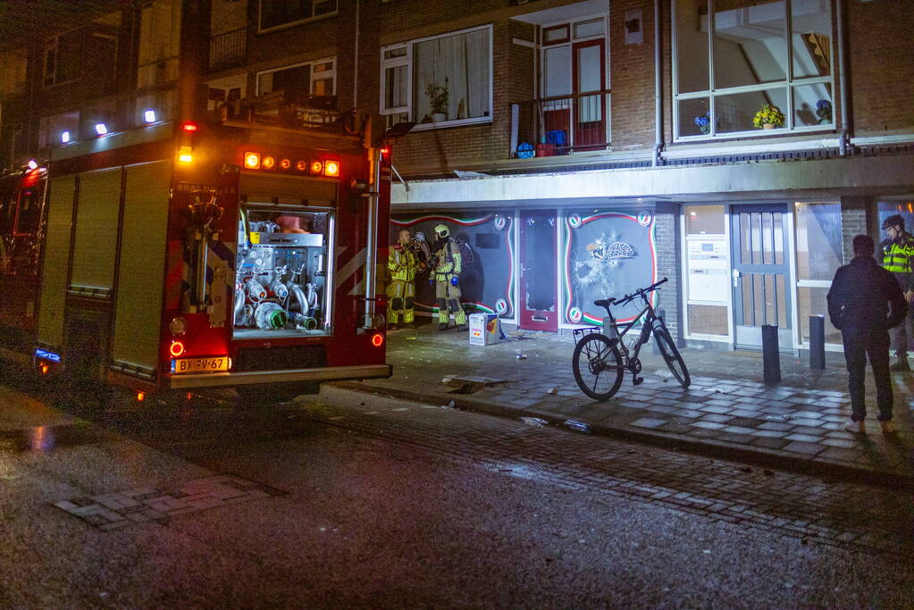 Veel rookontwikkeling bij brand in restaurant