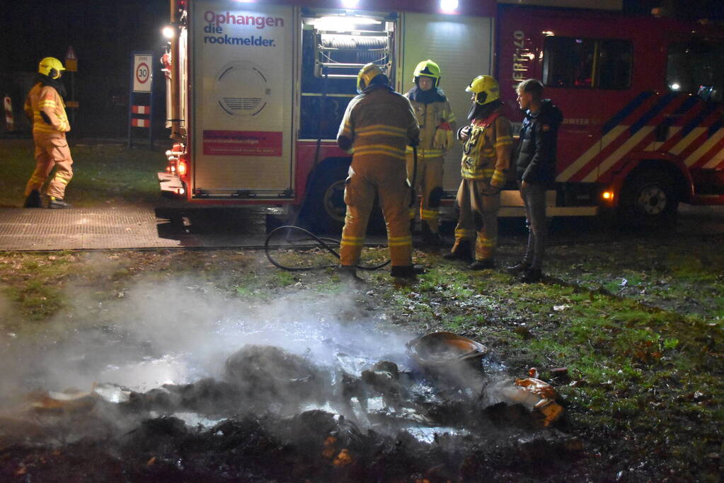 Buitenbrand snel onder controle