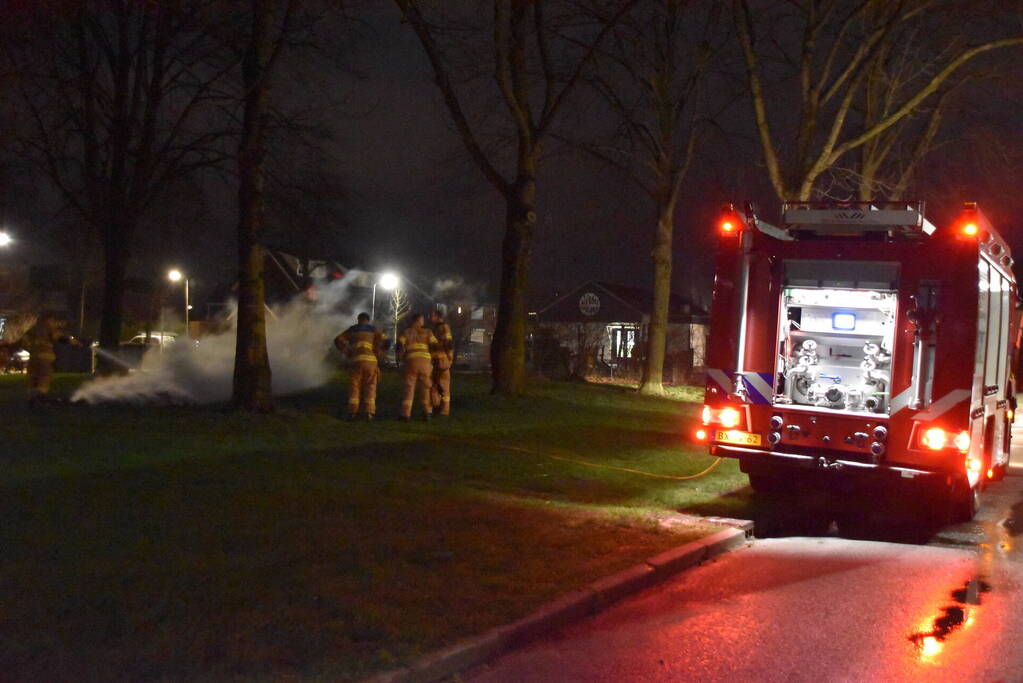 Buitenbrand snel onder controle