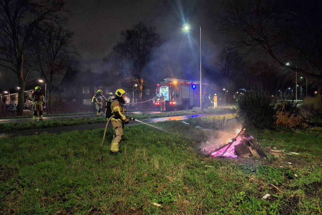 Buitenbrand snel onder controle