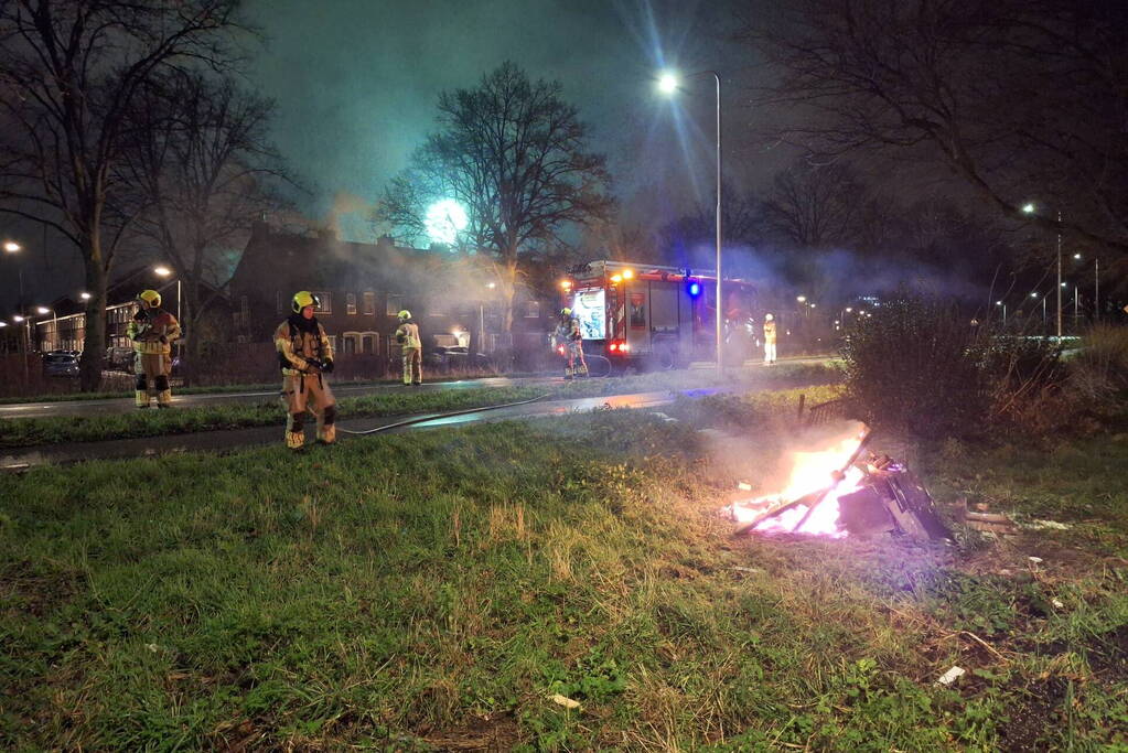 Buitenbrand snel onder controle