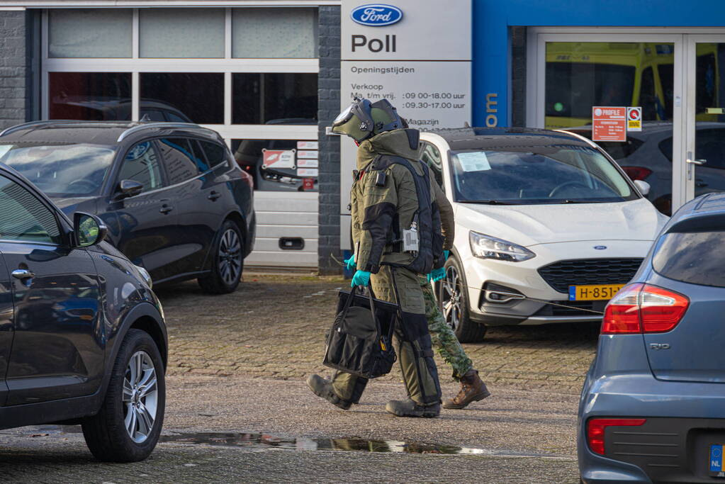 Explosief aangetroffen bij bedrijfspand