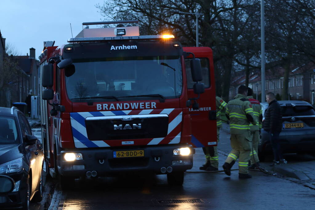 Brand in container door leeggooien vuurton