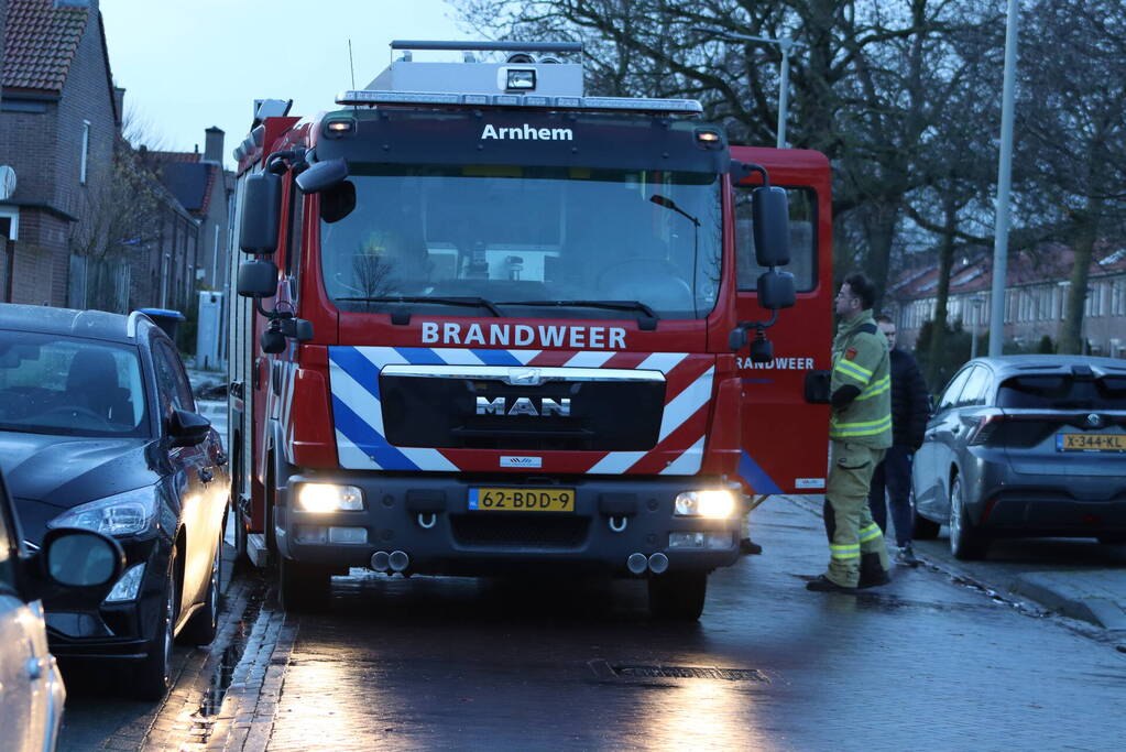 Brand in container door leeggooien vuurton