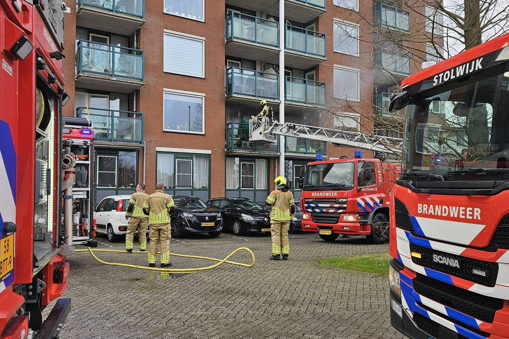 Felle brand in flatwoning