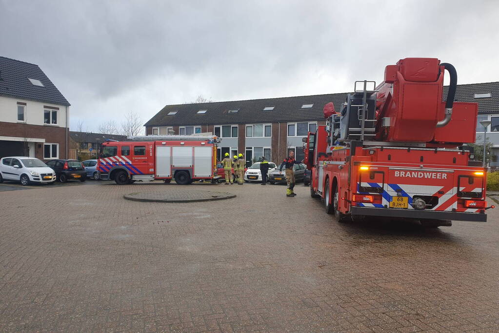 Bewoner gecontroleerd na brand op zolder