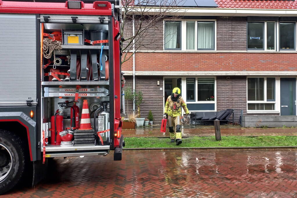 Brandweer ingezet voor rook uit wasmachine