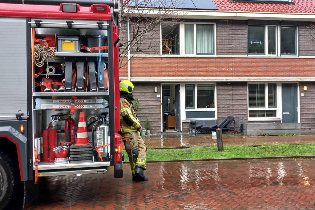 Brandweer ingezet voor rook uit wasmachine