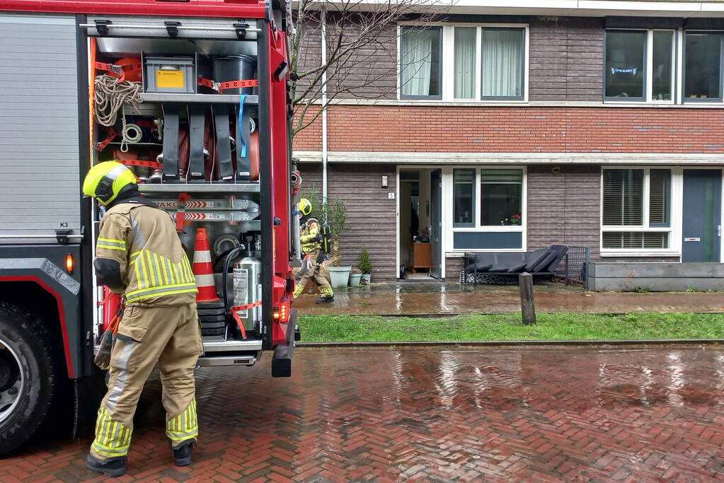 Brandweer ingezet voor rook uit wasmachine