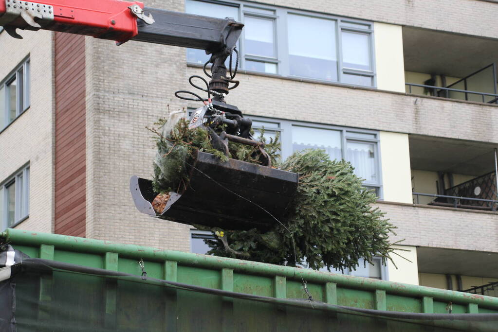 Kerstbomen ingezameld op 16 inzamellocaties