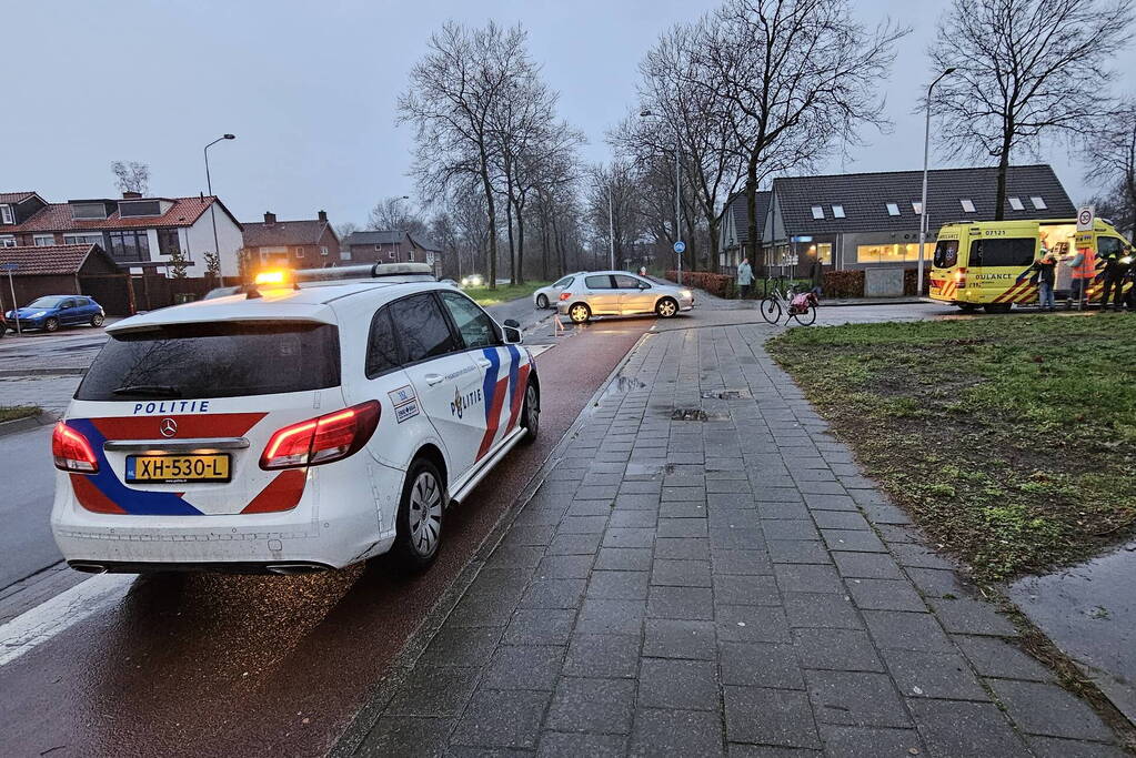 Fietser gewond bij botsing met automobilist