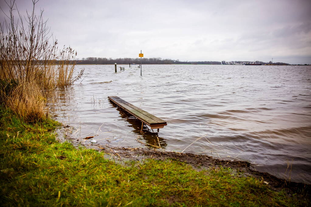 Hoogwater in de polder