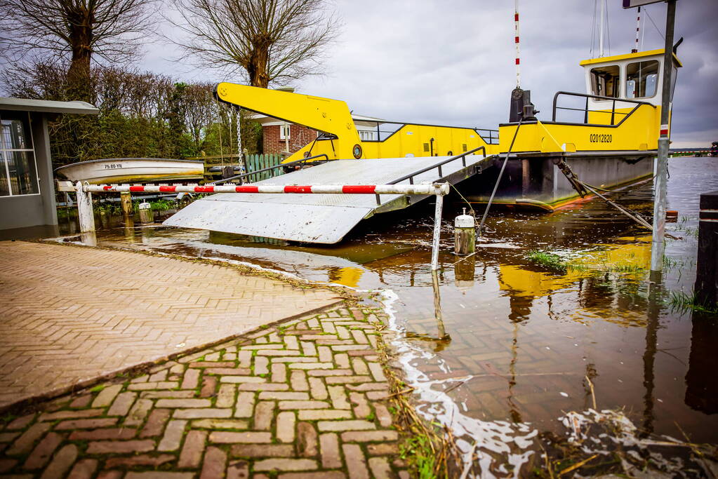 Hoogwater in de polder