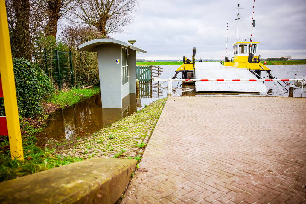 Hoogwater in de polder