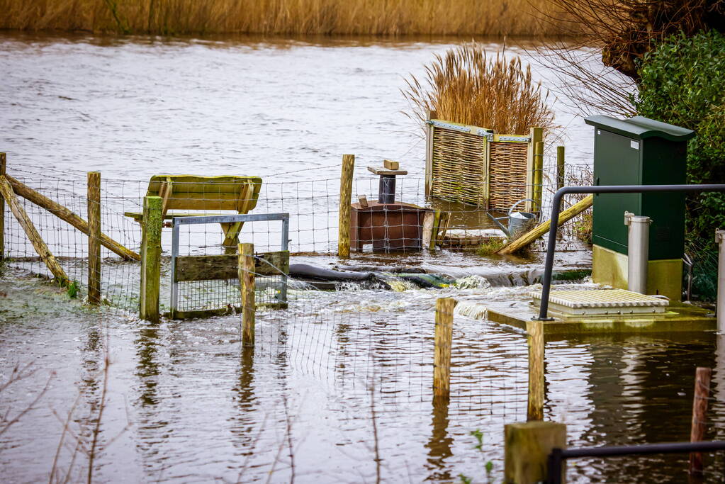 Hoogwater in de polder