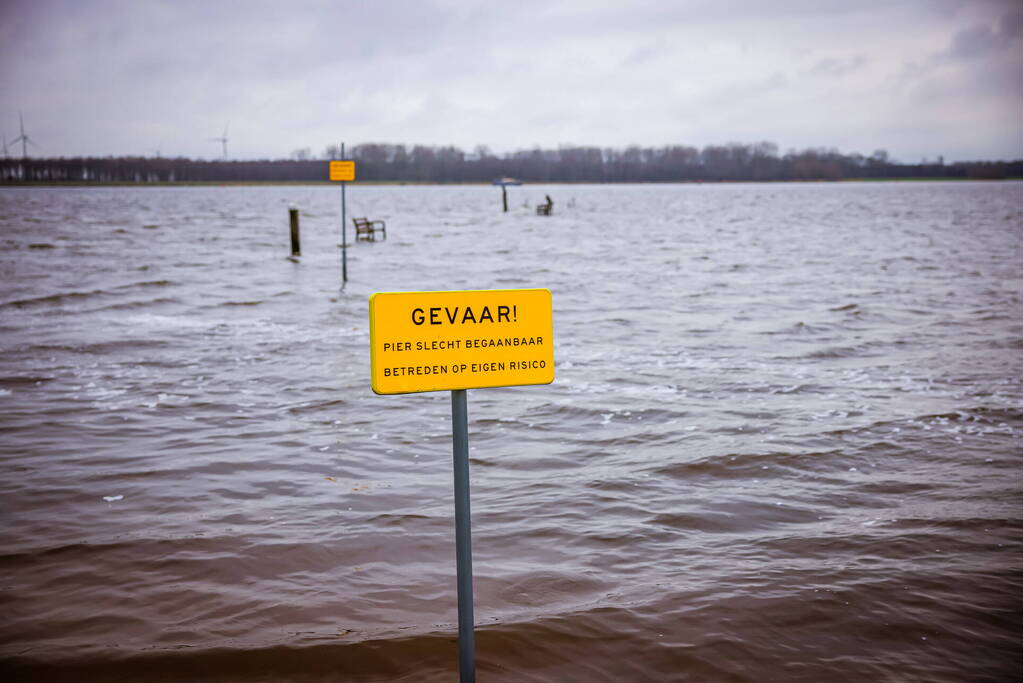 Hoogwater in de polder