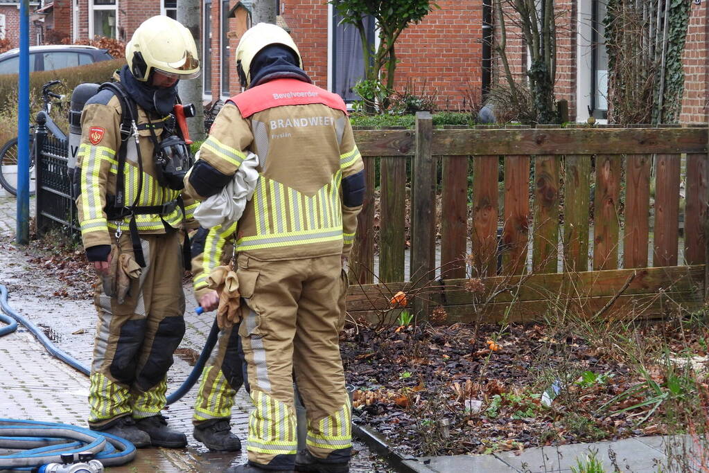 Brand in schoorsteen snel onder controle