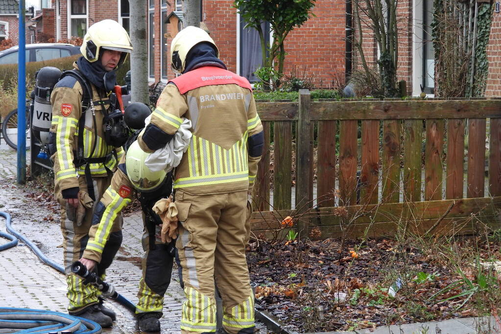 Brand in schoorsteen snel onder controle