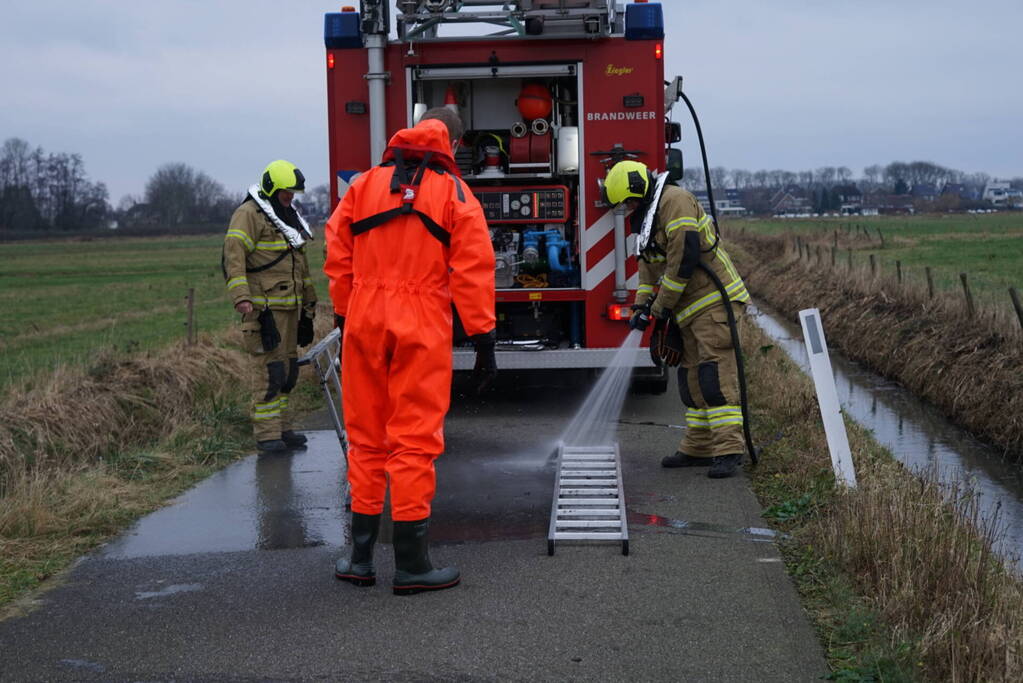 Zoekactie nadat scooter wordt aangetroffen in het water