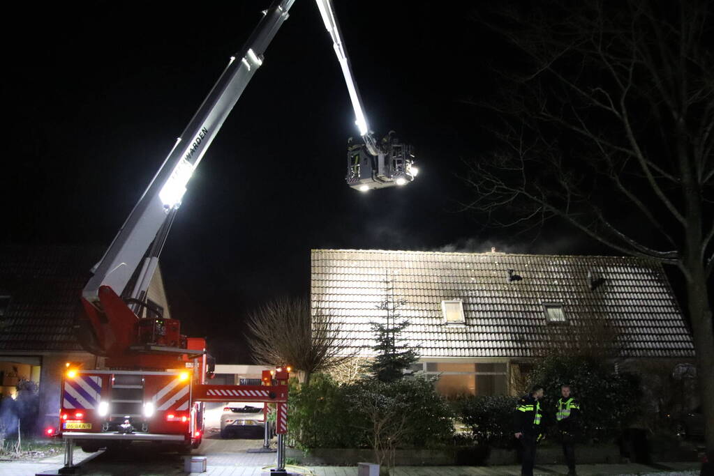 Flinke rookontwikkeling bij schoorsteenbrand