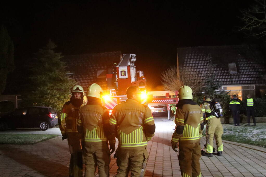 Flinke rookontwikkeling bij schoorsteenbrand