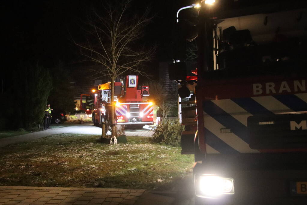 Flinke rookontwikkeling bij schoorsteenbrand