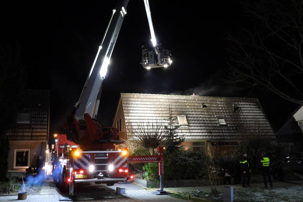 Flinke rookontwikkeling bij schoorsteenbrand