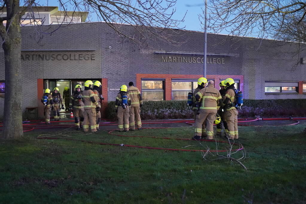 Grote brand in schoolgebouw