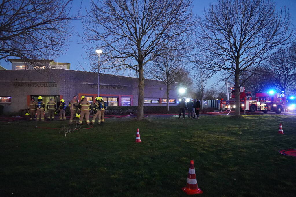 Grote brand in schoolgebouw