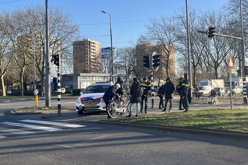 Fietser geschept door automobilist