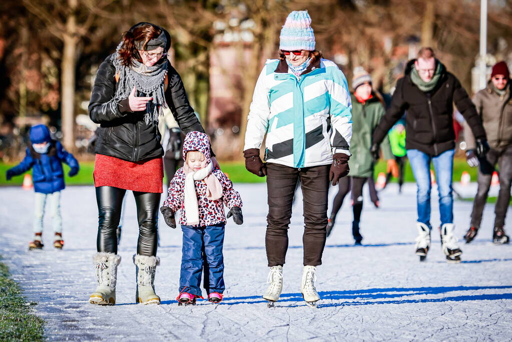 Volop schaatsplezier op natuurijsbaan van Amersfoortse IJsvereniging