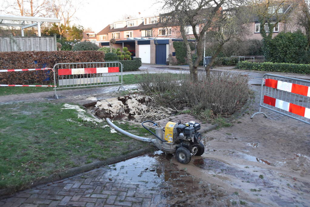 70 Woningen zonder water door leidingbreuk