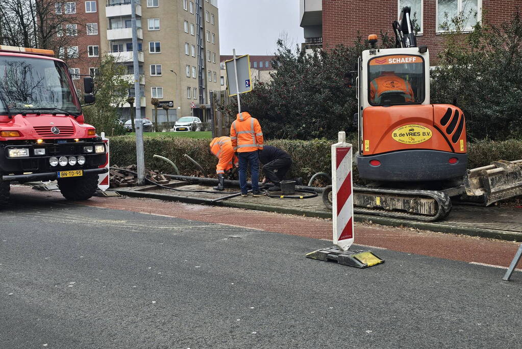 150 huishoudens zonder water na leidingbreuk