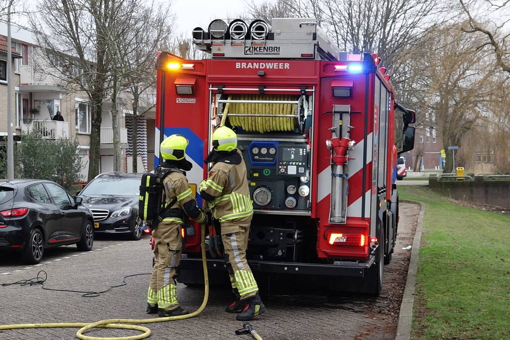 Droger vliegt in brand in woning