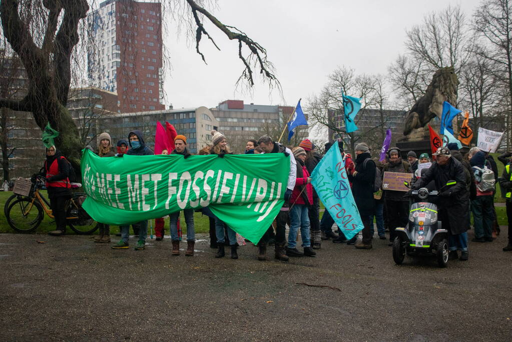 Demonstratie tegen nieuwe gascentrale