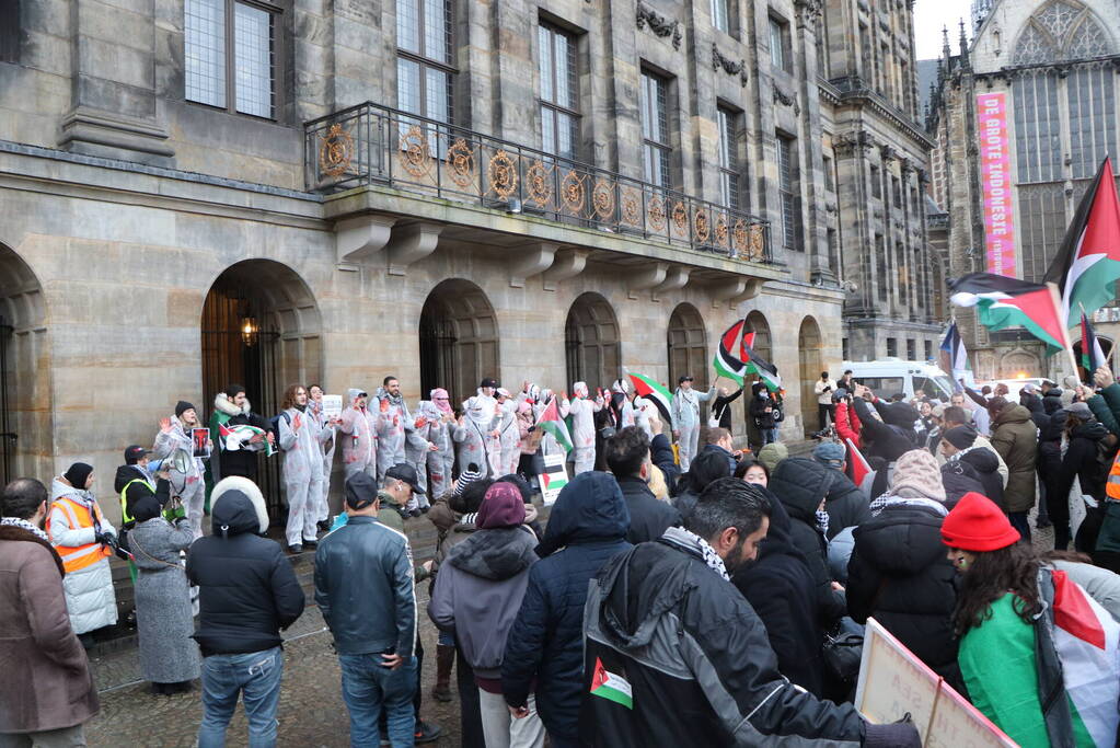 Grote opkomst bij pro Palestina demonstratie