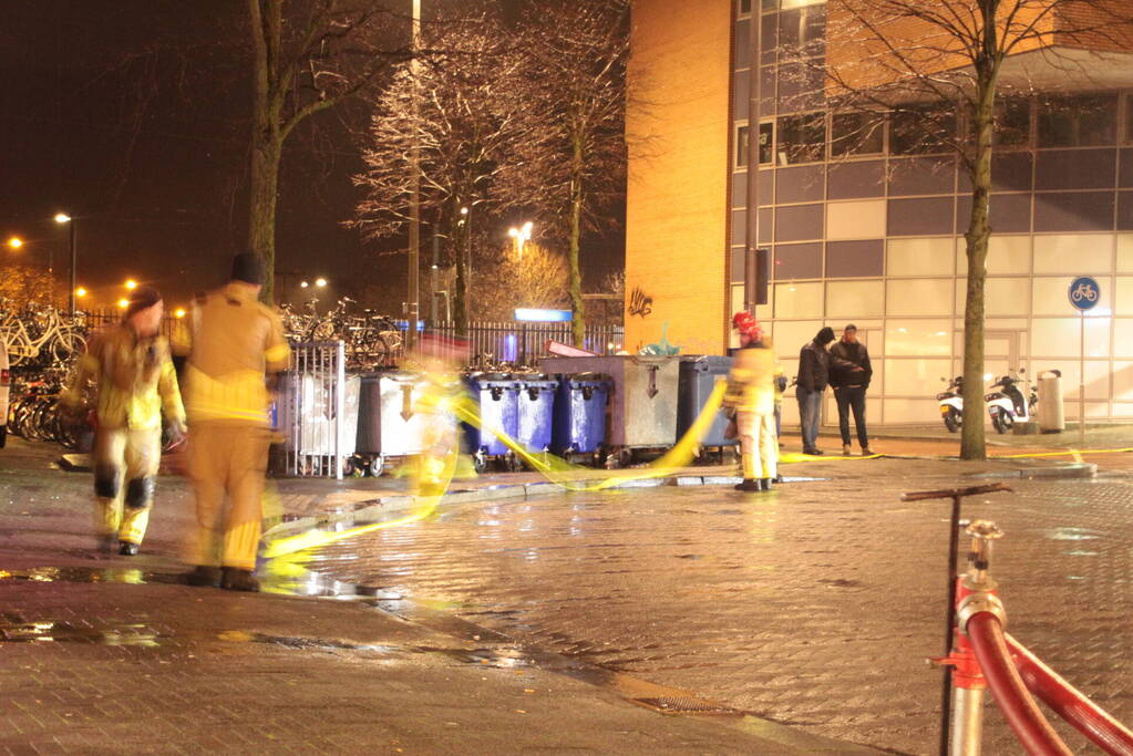 Hevige rookontwikkeling bij grote brand