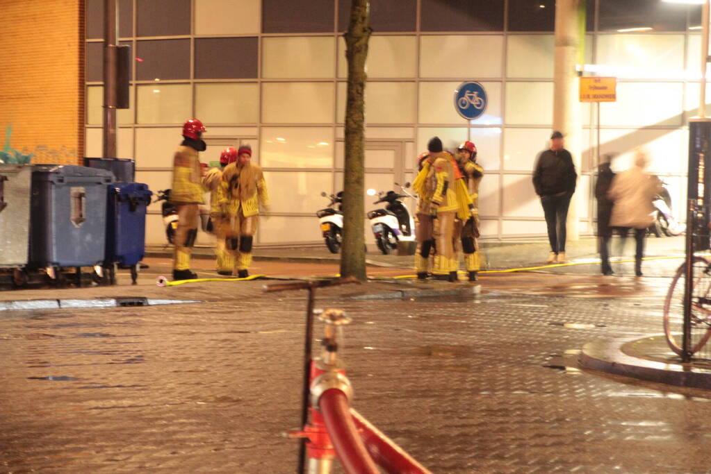 Hevige rookontwikkeling bij grote brand