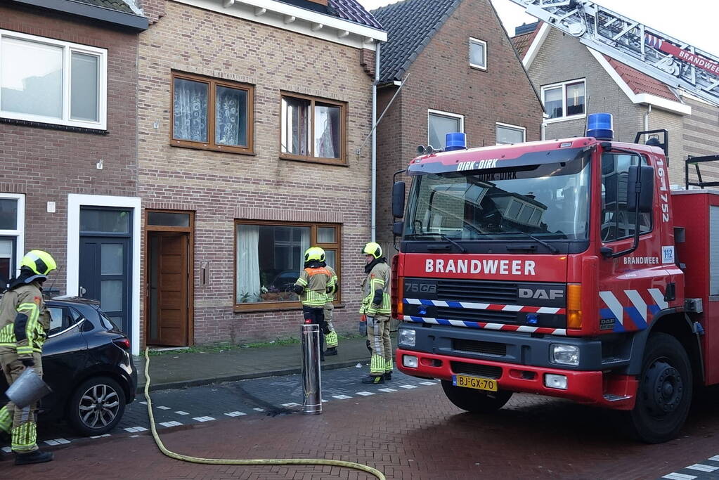 Brandweer ingezet voor schoorsteenbrand