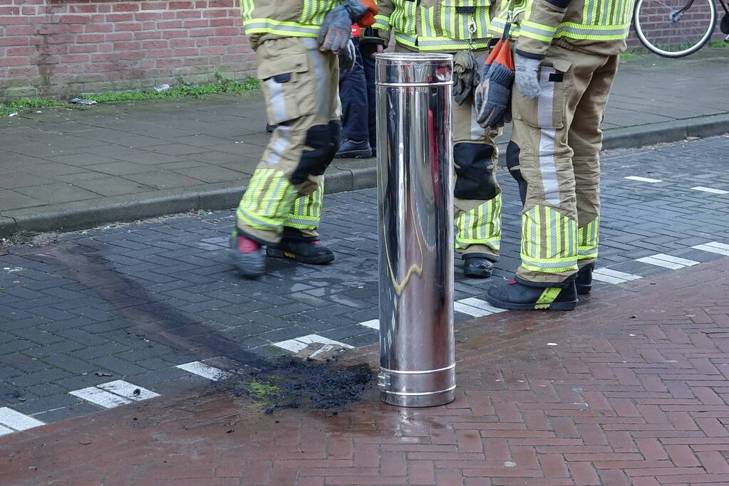 Brandweer ingezet voor schoorsteenbrand