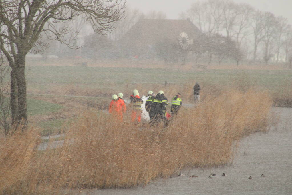 Overleden persoon aangetroffen in water