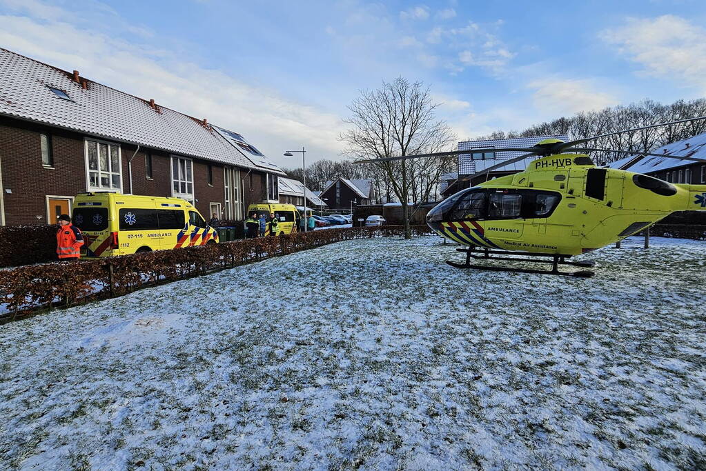 Traumateam ingezet voor medische noodsituatie in een woning