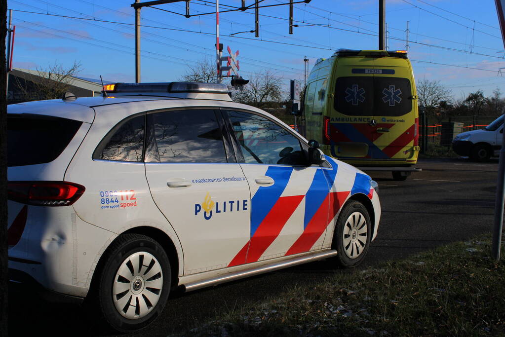 Twee voertuigen met elkaar in botsing