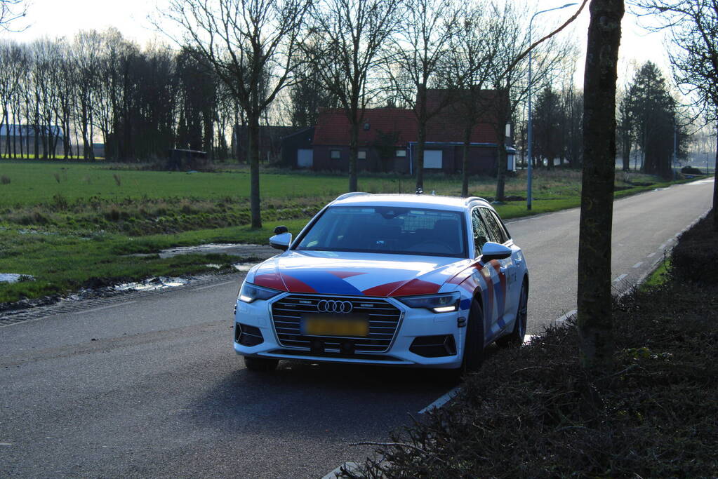 Twee voertuigen met elkaar in botsing