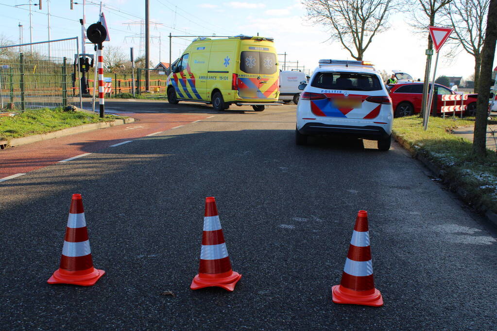 Twee voertuigen met elkaar in botsing