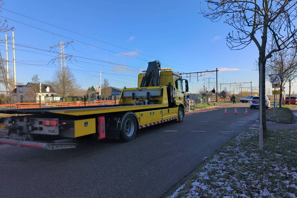 Twee voertuigen met elkaar in botsing