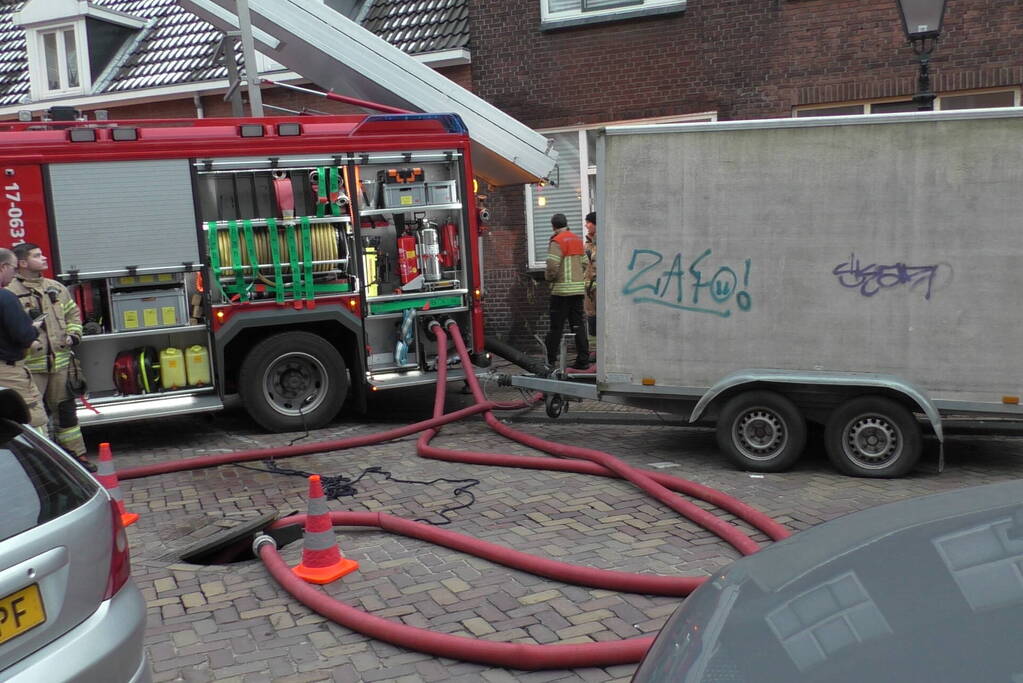 Flinke wateroverlast zorgt voor brandweerinzet