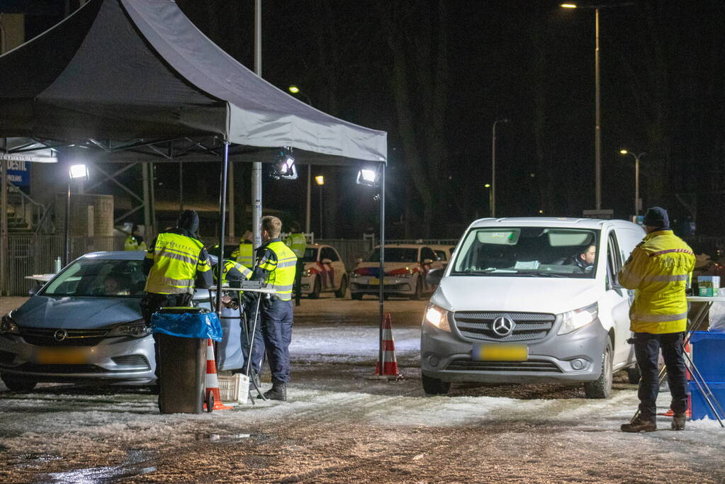 Veel voertuigen gecontroleerd bij grote verkeerscontrole