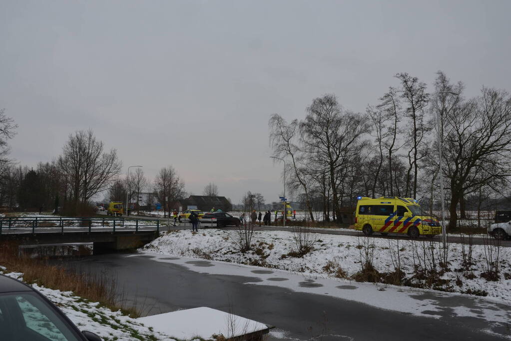 Zwaargewonde bij eenzijdig ongeval